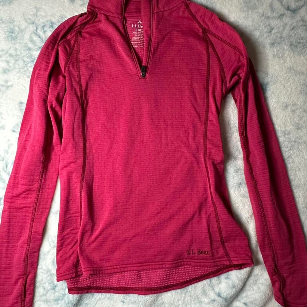 Llbean pink polyester spandex